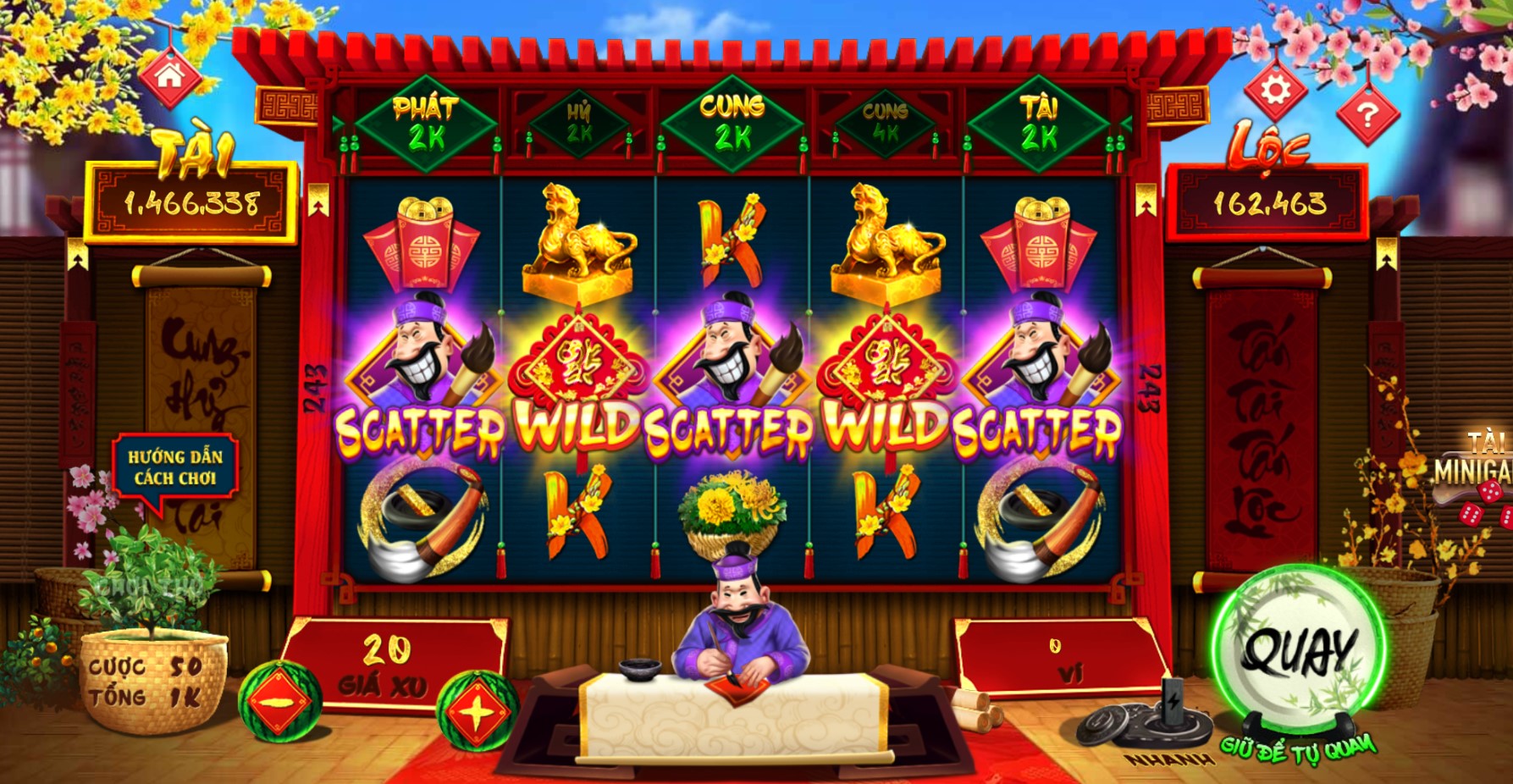 Nổ hũ thầy đồ - Nét đẹp truyền thống tại Gemwin 2 gioi thieu ve tro choi no hu thay do